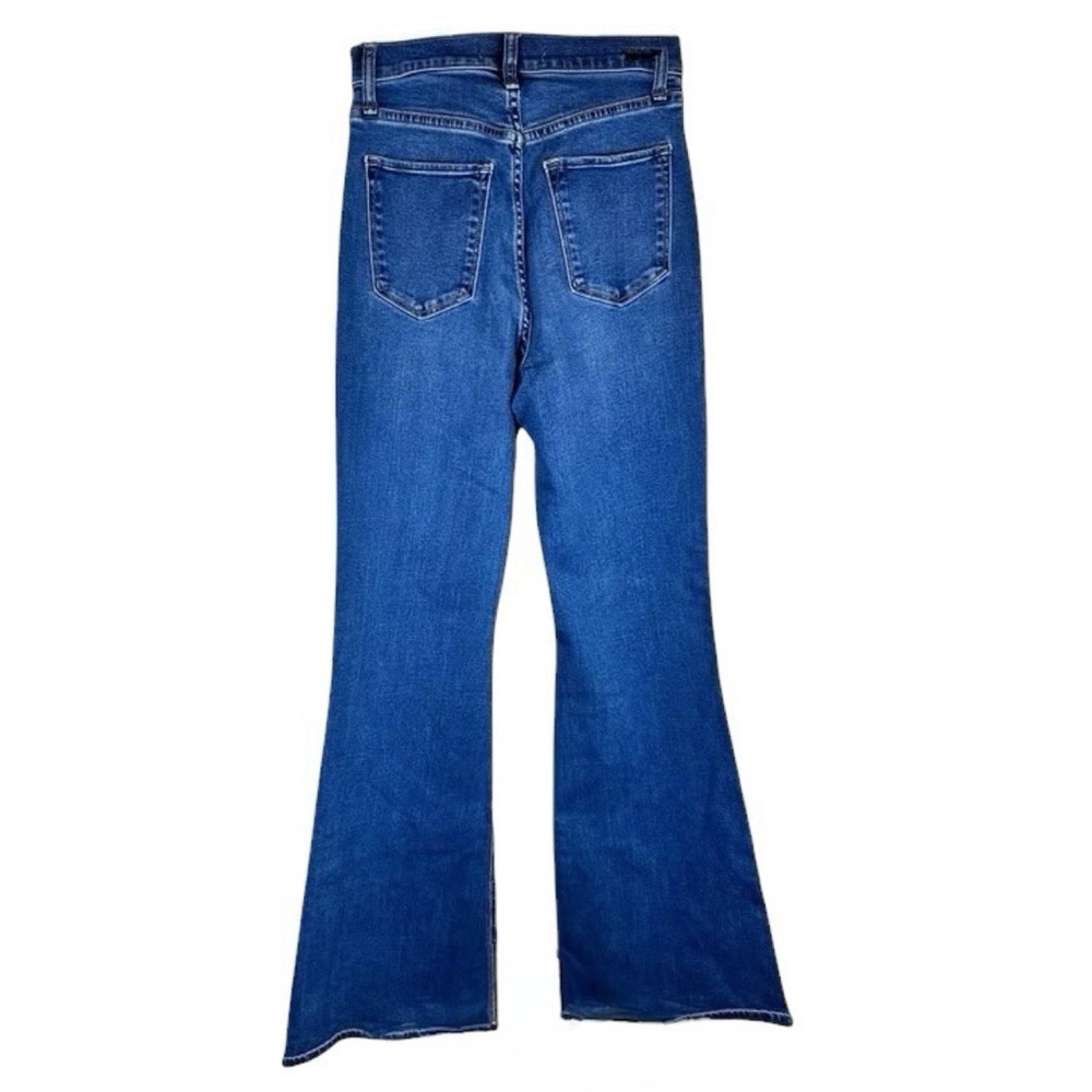 Abercrombie & Fitch Curve Love Ultra High Rise Flare Jeans Blue Denim Size 27/4 - Picture 3 of 4